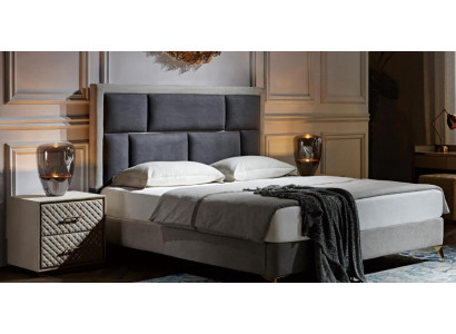 Schlofkummer 3 tlg. Set Bett 2x Nuetsschaf Konsol Better Duebel Polster Hotel