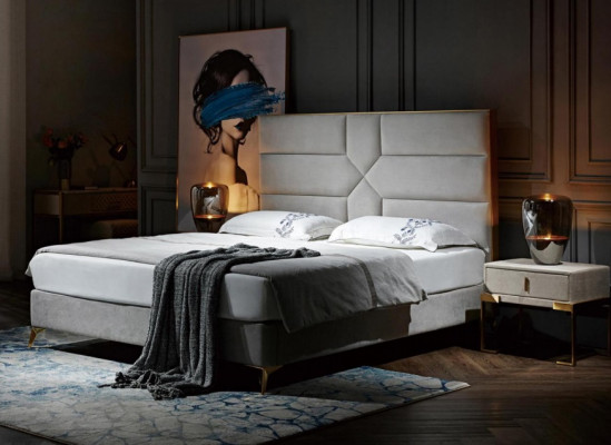 Duebelbett Schlofkummer Hotel Koppel Luxus Bett 2x Nuetsdësch 3tlg. Neie Better Set