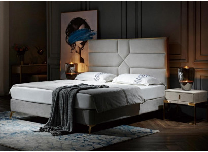 Duebelbett Bett Eedbett Design Luxus Samett Polsterbett Designbett Textil Better