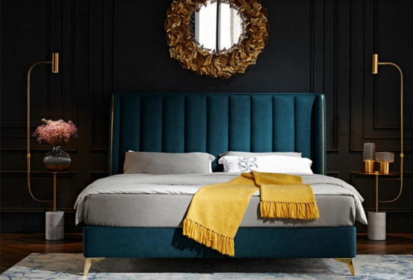 Luxus Design Bett Duebel Better Schlofzëmmer Miwwelen Polsterbett Designbett Better