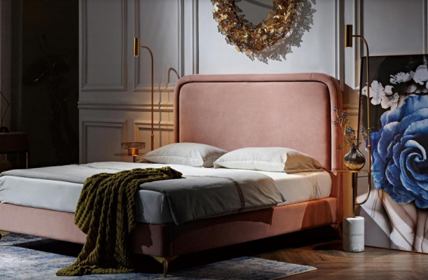 Duebelbett Bett Eblbett Design Luxus Luxus Polsterbett Designbett 180x200cm Nei