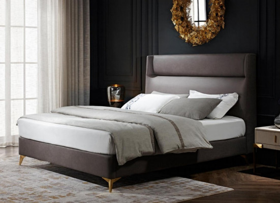 Méiwechteg Bett Design Luxus Designbett Luxus Doppelbett Schlofzëmmer Bett Miwwelen Hotel
