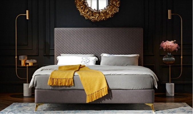 Design Luxus Luxuriéist Polsterbett Designbett Liederbetter Ehebett Duebelbett Bett