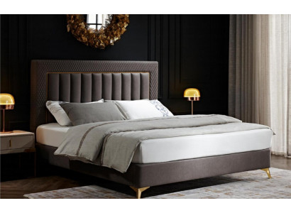 Duebel Hotel Better Miwwelen Luxus Schlofzëmmer Bett Polster Design Samett Koppelbetter