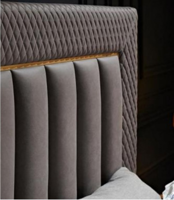 Duebel Hotel Better Miwwelen Luxus Schlofzëmmer Bett Polster Design Samett Koppelbetter