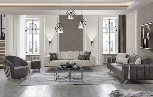 XXL Sofa 4-Sëtz Luxus Designer Couch Sofa Luxus Polster Italienesch Miwwelen