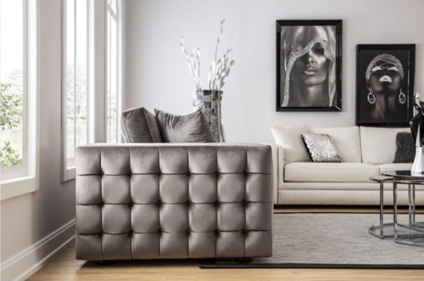 Héichwäerteg Sofa 4 Sëtzer Polstersofas Designer Canapé Sofa Luxus Chesterfield