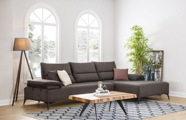 Eckcouch L Form Sofa Canapé Design Couchen Polster Textil Eck Garnitur
