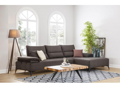 Eckcouch L Form Sofa Canapé Design Couchen Polster Textil Eck Garnitur