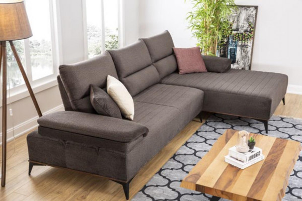 Eckcouch L Form Sofa Canapé Design Couchen Polster Textil Eck Garnitur
