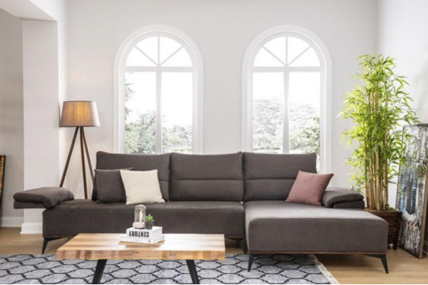 Eckcouch L Form Sofa Canapé Design Couchen Polster Textil Eck Garnitur