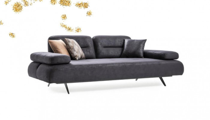 Sofagarnitur 4+3+1 Sëtz Set Design Sofa Polster Couchen Canapé Modern Luxus Nei