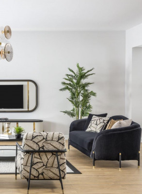 Luxus Canapé 2-Sëtz Stoff Wunnzëmmer Modernen Design Canapéen Polster Couchen Nei