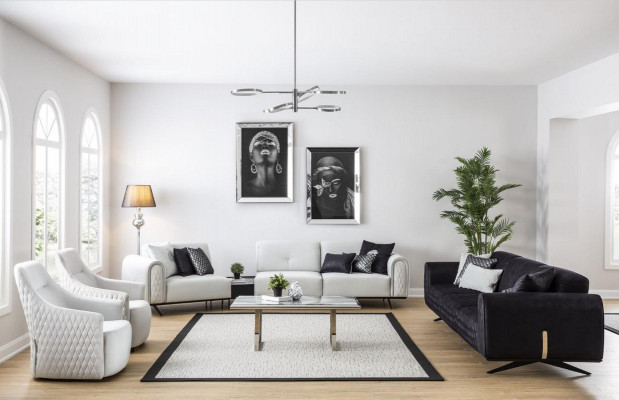 Sofa 3 Sëtzer Polstersofa beige Textil Sëtz Design Canapé Sofas Stoff Modern Nei