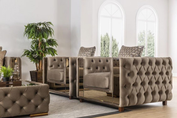 Luxus Sëtz Chesterfield Einsitzer klassesch Couch Miwwel Ariichtung Sofa 1er