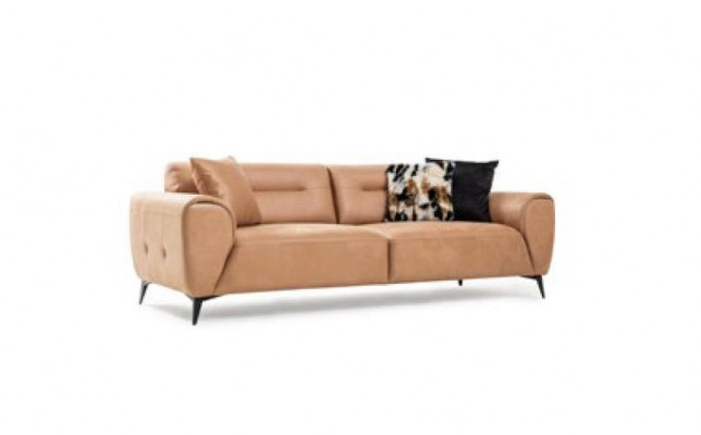 Luxus Sofa 3 Sëtz Wunnzëmmer Modernen Design Sofas Polster Couchen Neien