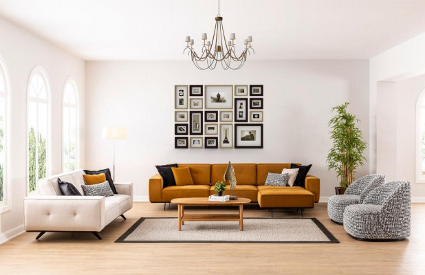 Sofagarnitur Canapé Sofa Set 4tlg. Garnitur Sofas Canapéë Miwwelen Ariichtung