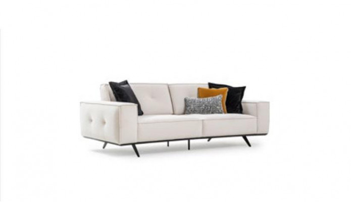 Luxus Sofa 3 Sëtz Stoff Wunnzëmmer Modernen Design Sofen Polstersofa Couchen