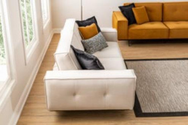 Luxus Sofa 3 Sëtz Stoff Wunnzëmmer Modernen Design Sofen Polstersofa Couchen