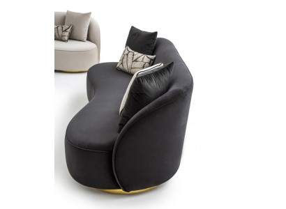 Sofa Garnitur 4+3+1 Sëtz Set Design Sofas Polstersëtz Canapéë Moderne Sofa