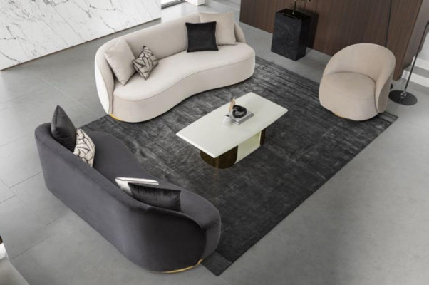 Fauteuil Modern Einsëtzeger Design Fauteuil Ariichtung Wunnzëmmer Sofa 1 Sëtz.