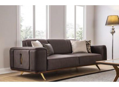 Sofaen 4 Sëtzer Textil Grouss Miwwelen Wunnzëmmer Modern Neue Sofa Polyester Couch
