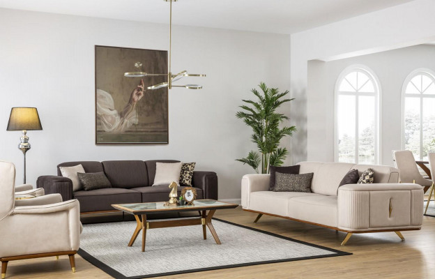 Sëtz Modern Eenpersounsluxus-Sëtz Miwwelen Wunnzëmmer Sofa 1-Plaz Neien