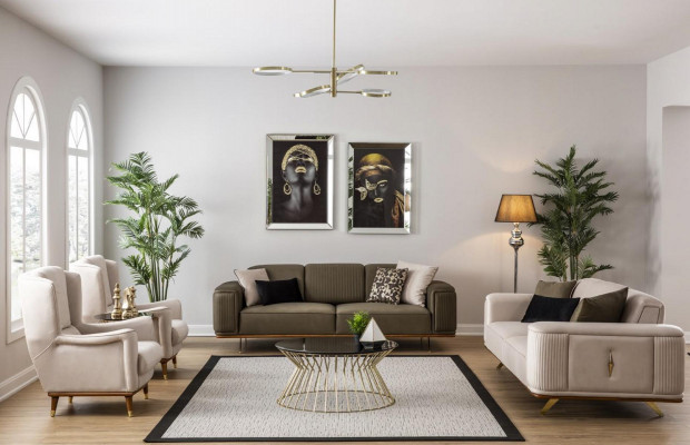 Sëtz Modern Eenpersounsluxus-Sëtz Miwwelen Wunnzëmmer Sofa 1-Plaz Neien