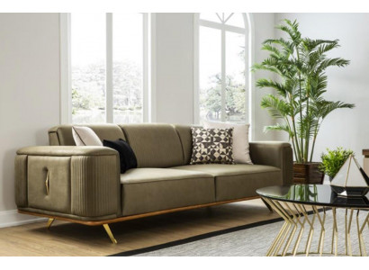 Chesterfield Sofa 4 Sëtz Wunnzëmmer Véiersëtzer Design schwaarz Textil Couchen