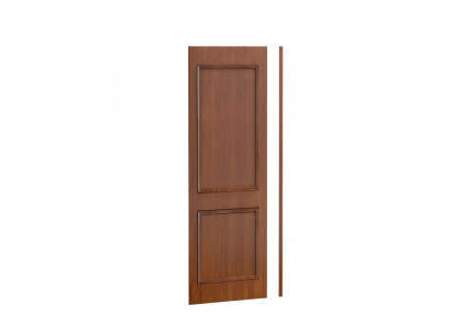 Klassesch Paneel mat Wandregal an Beliichtung, Bettenwand Wandverkleedung BA-25