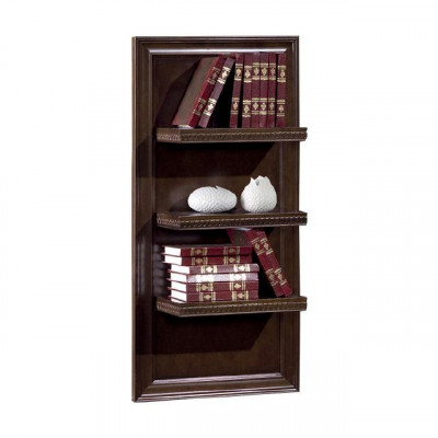 XXL Wunnzëmmer Bibliothéik Massiv Holz 131cm Regal Regaler CD DVD Bicher