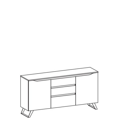 Kommode Sideboard Highboard Schaf Anrichte 2 Dieren 3 Tiräng Regaal Hotel