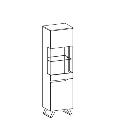 Modern Glas Vitrine Regaler Holz Designer Schaf Vitrinen Regal Schief neien.