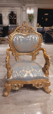 Barock Sessel Einsitzer Canapé Franséische Stull Geschnëtzten Been