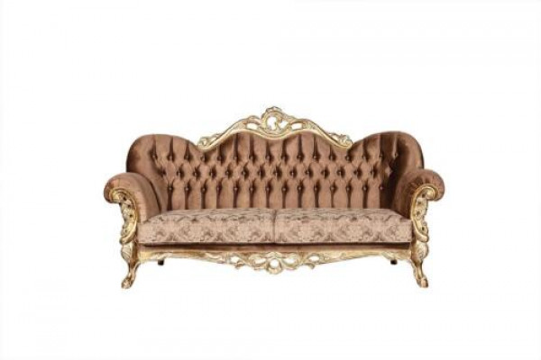 Klassesch Wunnzëmmer-Sofagarnitur Sofa Couch Miwwelariichtung 3+1 Sëtz.