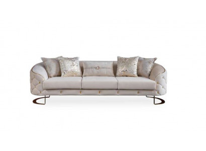 Oval Couch Drësëtzer Couche Miwwelen Sofa Ariichtung Wunnzëmmer Sofen
