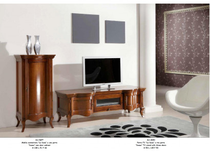 TV Schrack Anrichte Braun RTV Sideboard Kommod Schaf Regal Luxus Schief Neéiert.
