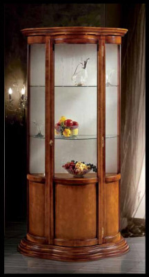 Glasvitrine Luxus Sideboard Schief Cabinetten Braun Vitrin Klassesch Italienesch Miwwelen