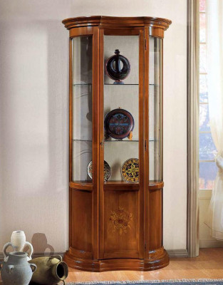 Luxus Holz Vitrine Anrichte Design Schranken Braun Italienesch Miwwelen Neien Schaf