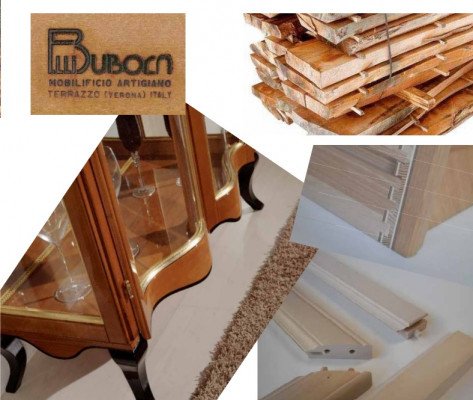 Luxus Holz Vitrine Anrichte Design Schranken Braun Italienesch Miwwelen Neien Schaf