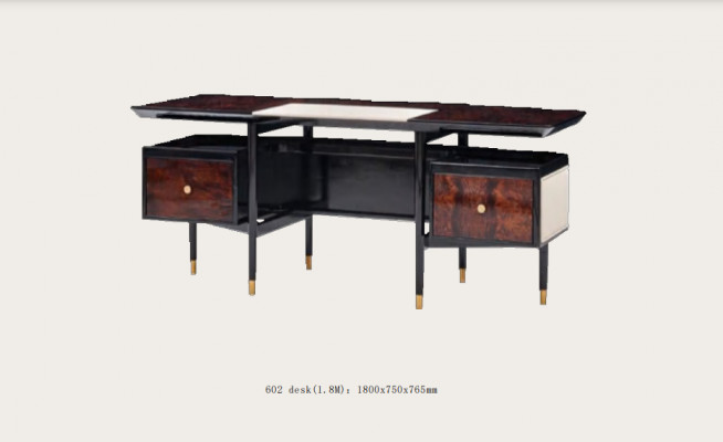 Ariichtung Aarbechtszëmmer Büro Miwwelen Dësch Schaf Fauteuil Garnitur 3tlg Set