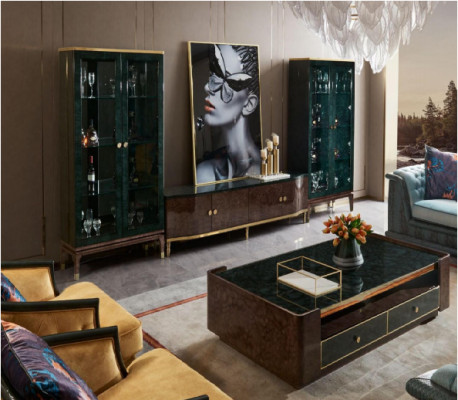 Modernen Canapé Dësch Sofa Design Dëscher Holz Wunnzëmmer Dekor Niewendësch