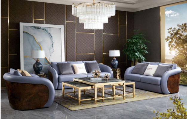 Sofagarnitur 321 Sëtzer Wunlandschaft Sofa Couch Polster Garnitur Sofas Lieder