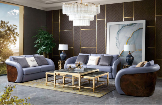 Sofagarnitur 321 Sëtzer Wunlandschaft Sofa Couch Polster Garnitur Sofas Lieder