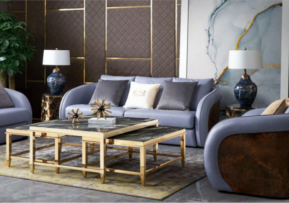 Design Miwwelen Canapé 3 Sëtz Polster Canapéë Wohnzimmer Canapéën Lieder Dräisëtzer
