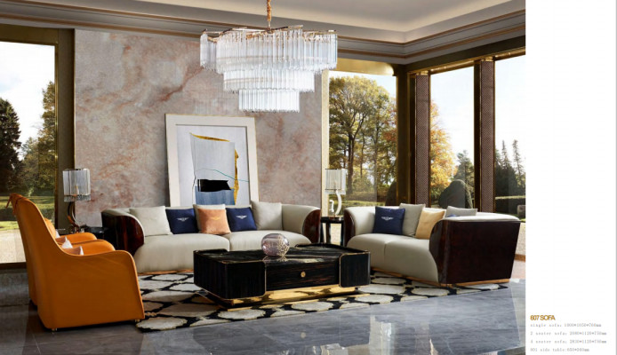 Canapé Dësch Designer Säitendësch Luxus Holz Canapé Dësch Dësch