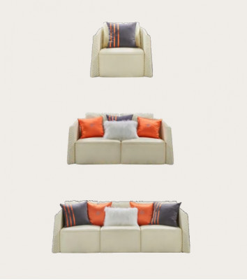 Wunnlandschaft Sofagarnitur 321 Sëtz Ledersofa Couch Garnitur Nei