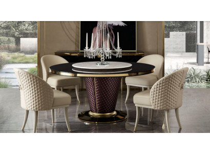 Stull 1x Iesszëmmer gepolstert Stull Télé Lounge Club Lieder Sëtz Fauteuil Luxus
