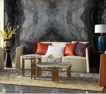 Drësëtzeger Canapé Polster Design Sofa Modern 3er Sëtz Sofas Zëmmer Miwwelen Couchen