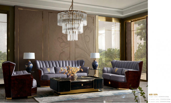 Lieder Sofa 3 Sëtzer Sofa Polstersofaen Design Luxus Canapé Miwwelen Drësëtzer Nei